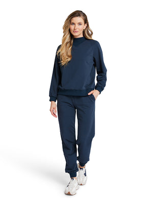 Cuffed Jogger - Navy