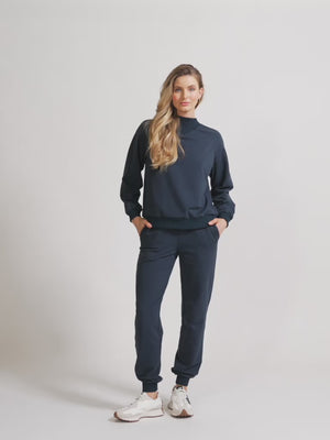Cuffed Jogger - Navy