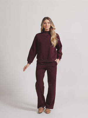 Straight Leg Jogger - Purple