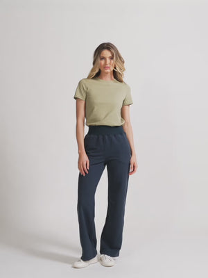 Straight Leg Jogger - Navy