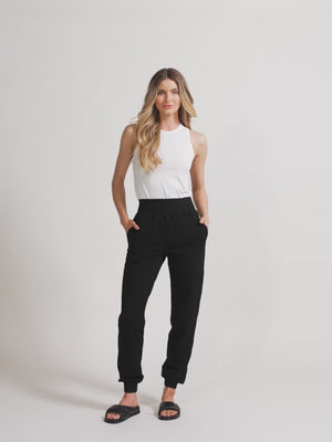 Cuffed Jogger - Black