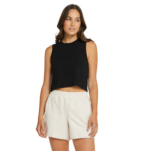 Cropped Tank - Black