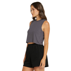 Cropped Tank - Charcoal