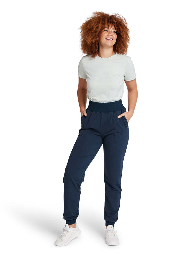 Cuffed Jogger - Navy