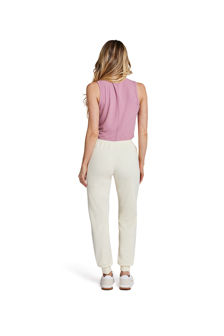 Cuffed Jogger - Cream