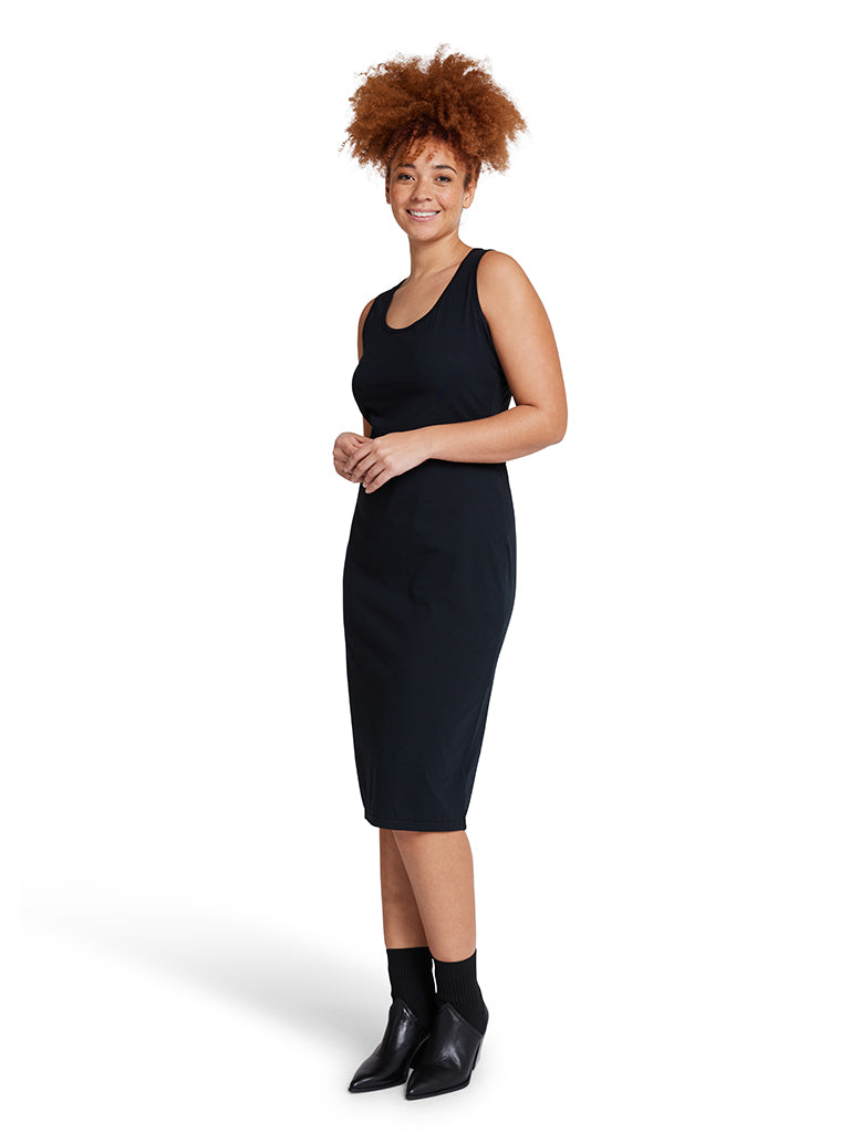 Midi Tank Dress - Black