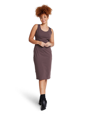 Midi Tank Dress - Chocolate