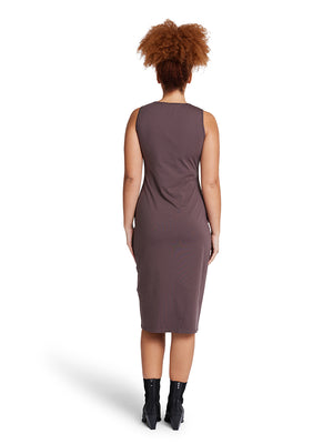 Midi Tank Dress - Chocolate