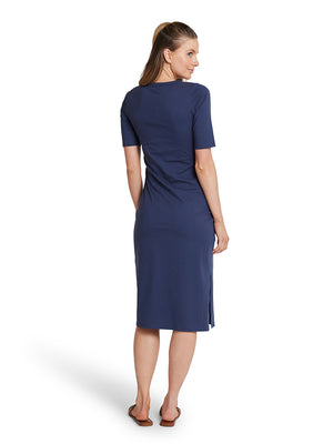 Midi Tee Dress - Navy