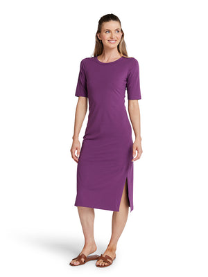 Midi Tee Dress - Purple