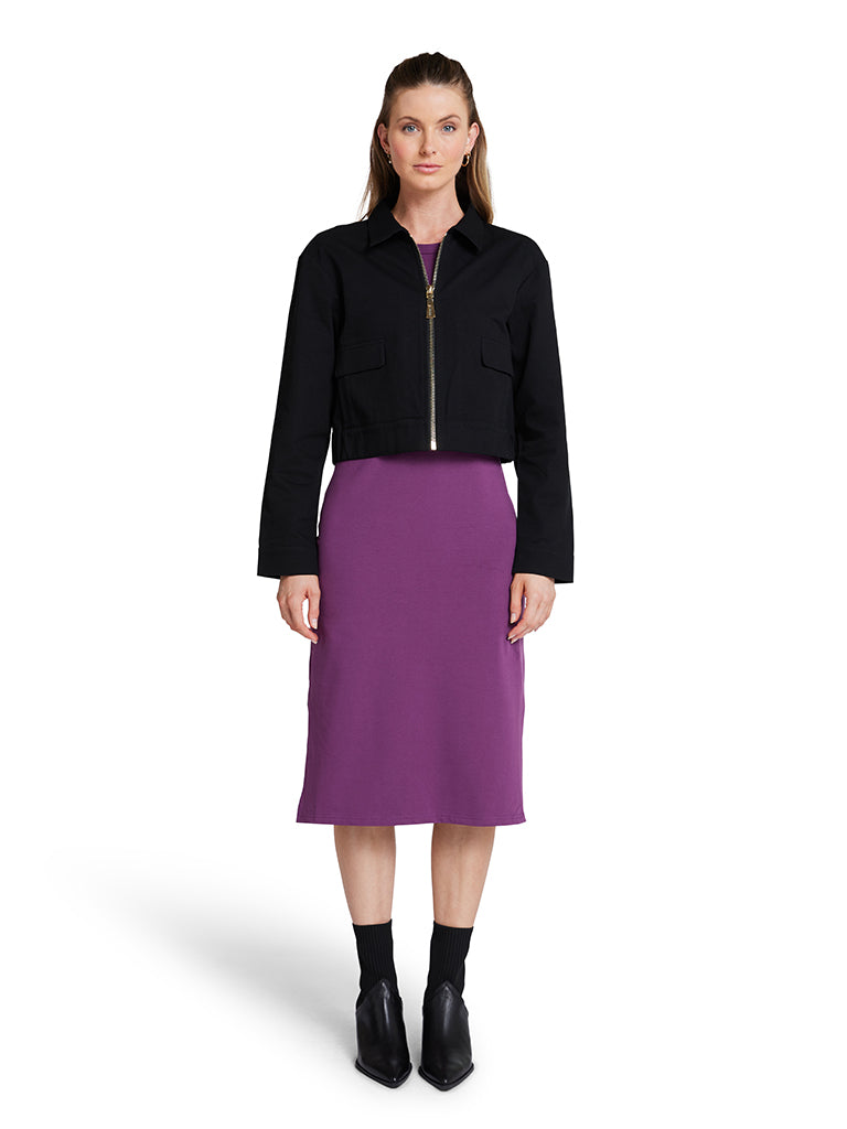 Cropped Jacket - Black