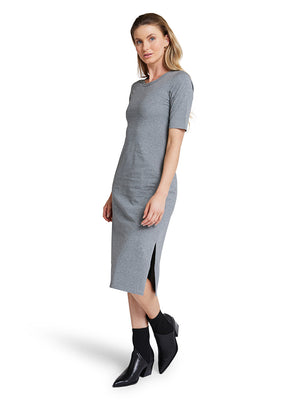 Midi Tee Dress - Marle Grey