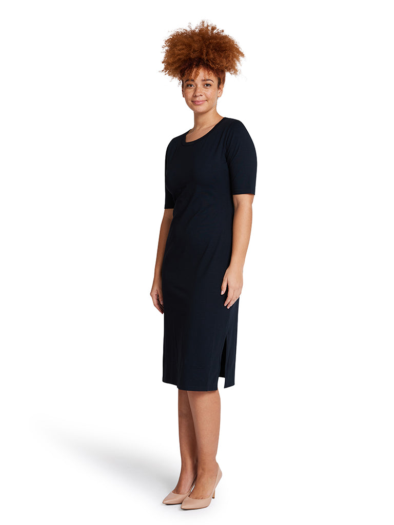 Midi Tee Dress - Black