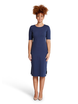 Midi Tee Dress - Navy