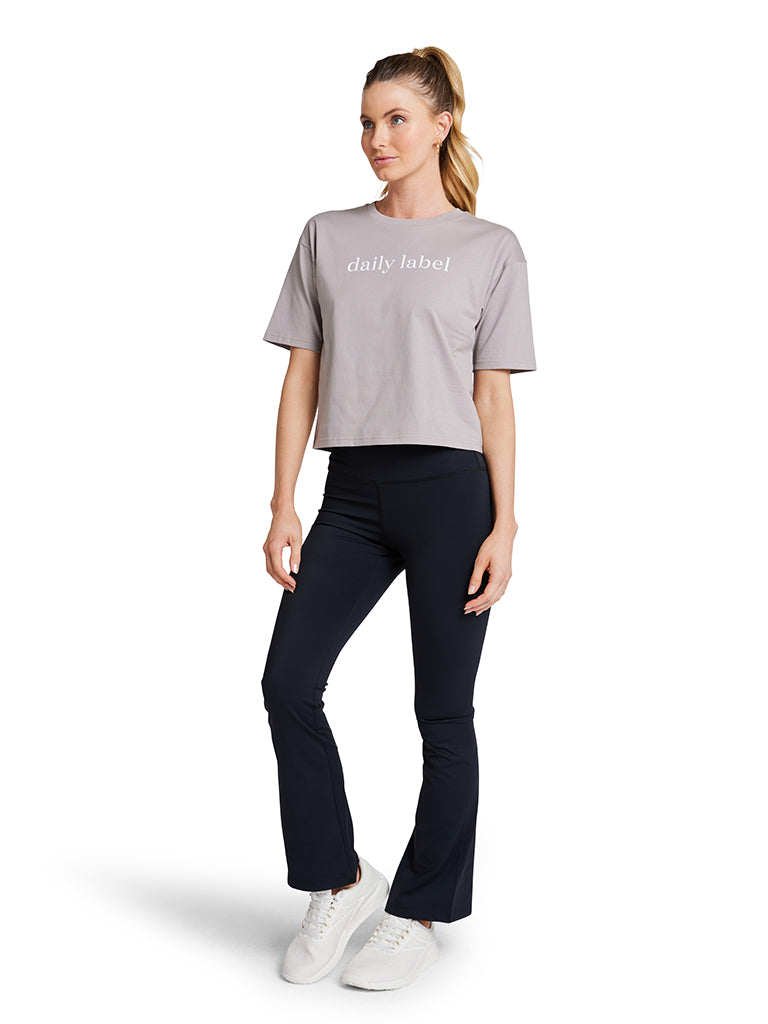 Boxy LOGO Tee - Grey