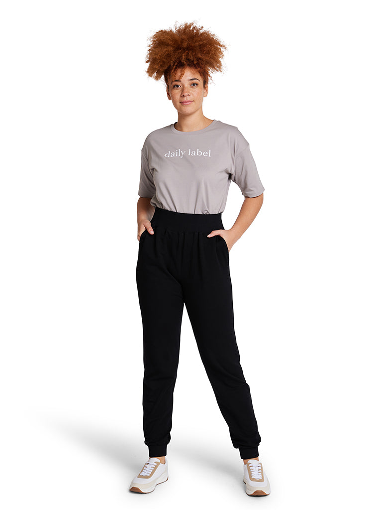 Cuffed Jogger - Black