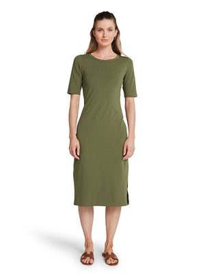 Midi Tee Dress - Olive