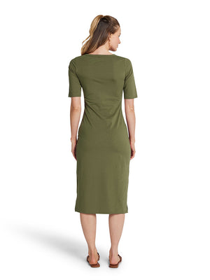 Midi Tee Dress - Olive