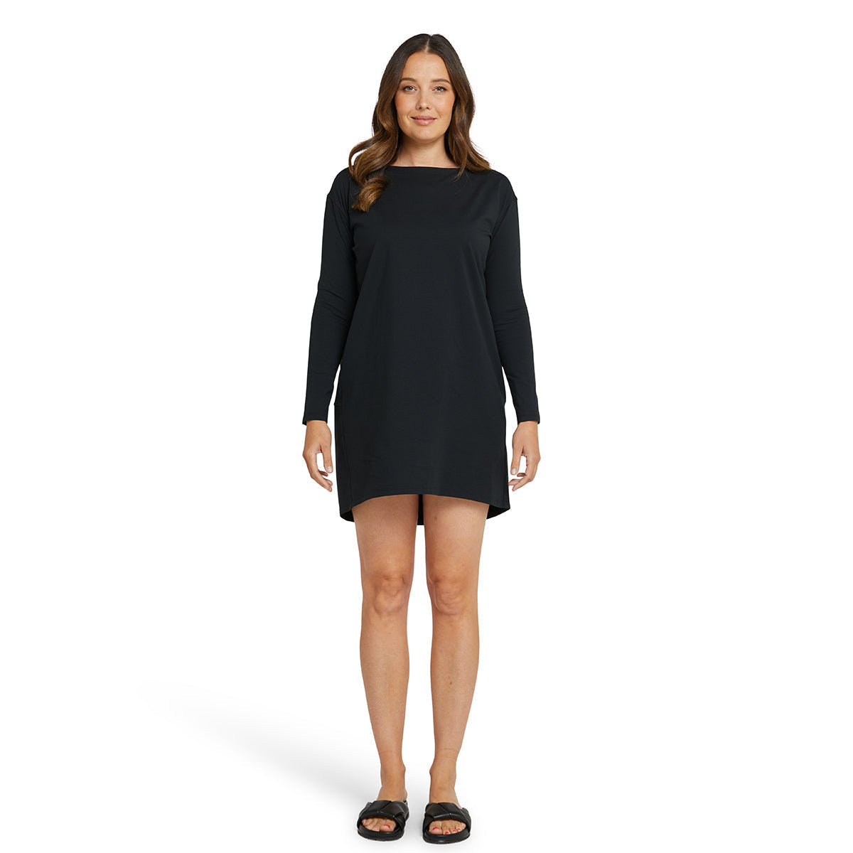 Buy the Oversized Sweater Dress - Black Online - Daily Label Buy the Oversized Sweater Dress - Black Online - Daily Label