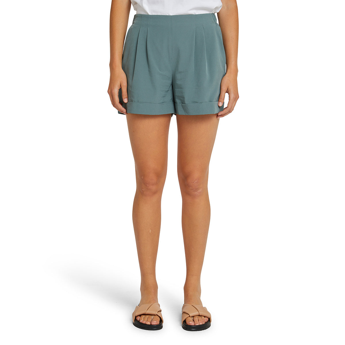 Tailored Shorts - Moss