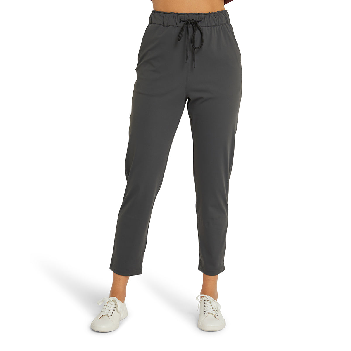 Tie Up Daily Pants - Charcoal