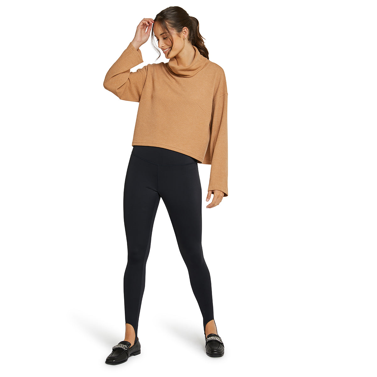 Cosy Roll Neck Jumper - Caramel