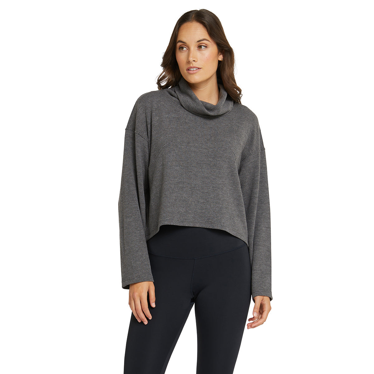 Cosy Roll Neck Jumper - Charcoal