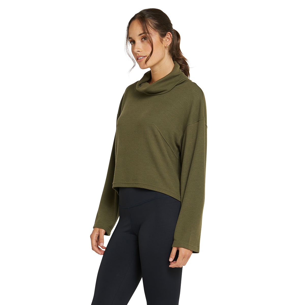 Cosy Roll Neck Jumper - Forest